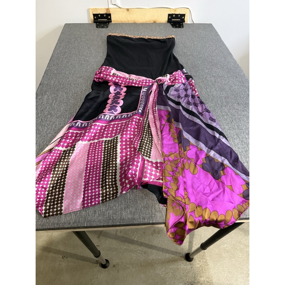 Alice & Trixie Women's Y2K Style Abstract Silk Bandana Bottom Sz M